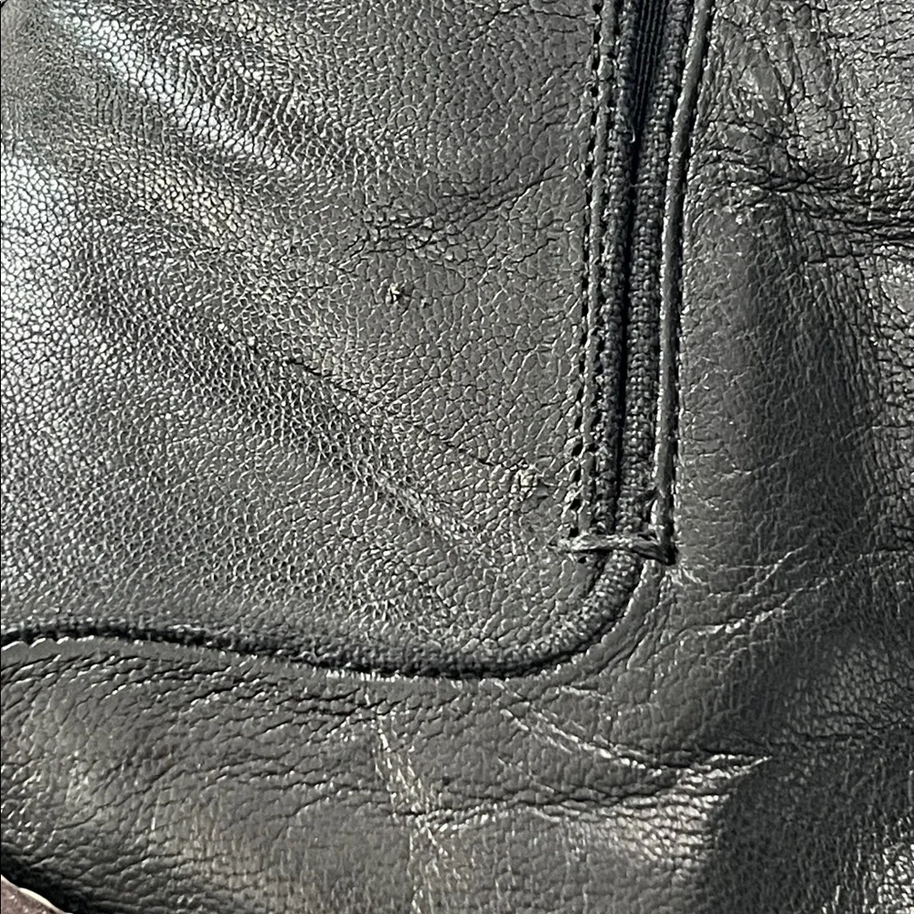 Franco Sarto Black Hand Finished Leather Marcus Booties